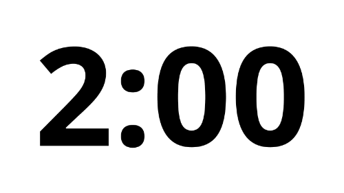 online timer clock 2min